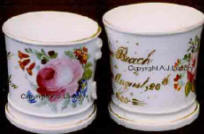 These are hand decorated Celebration Mug made in Stoke on Trent and dated 1855
